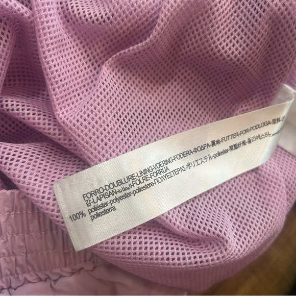 Zara Lavender Athletic Nylon High Waist Shorts - Picture 8 of 11